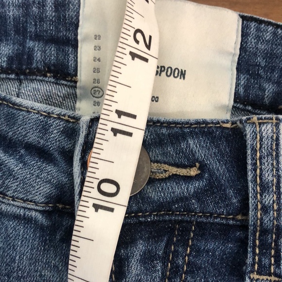One Teaspoon Super High Waist Freebirds II Distressed Blue Jeans Size 27 - Picture 15 of 16